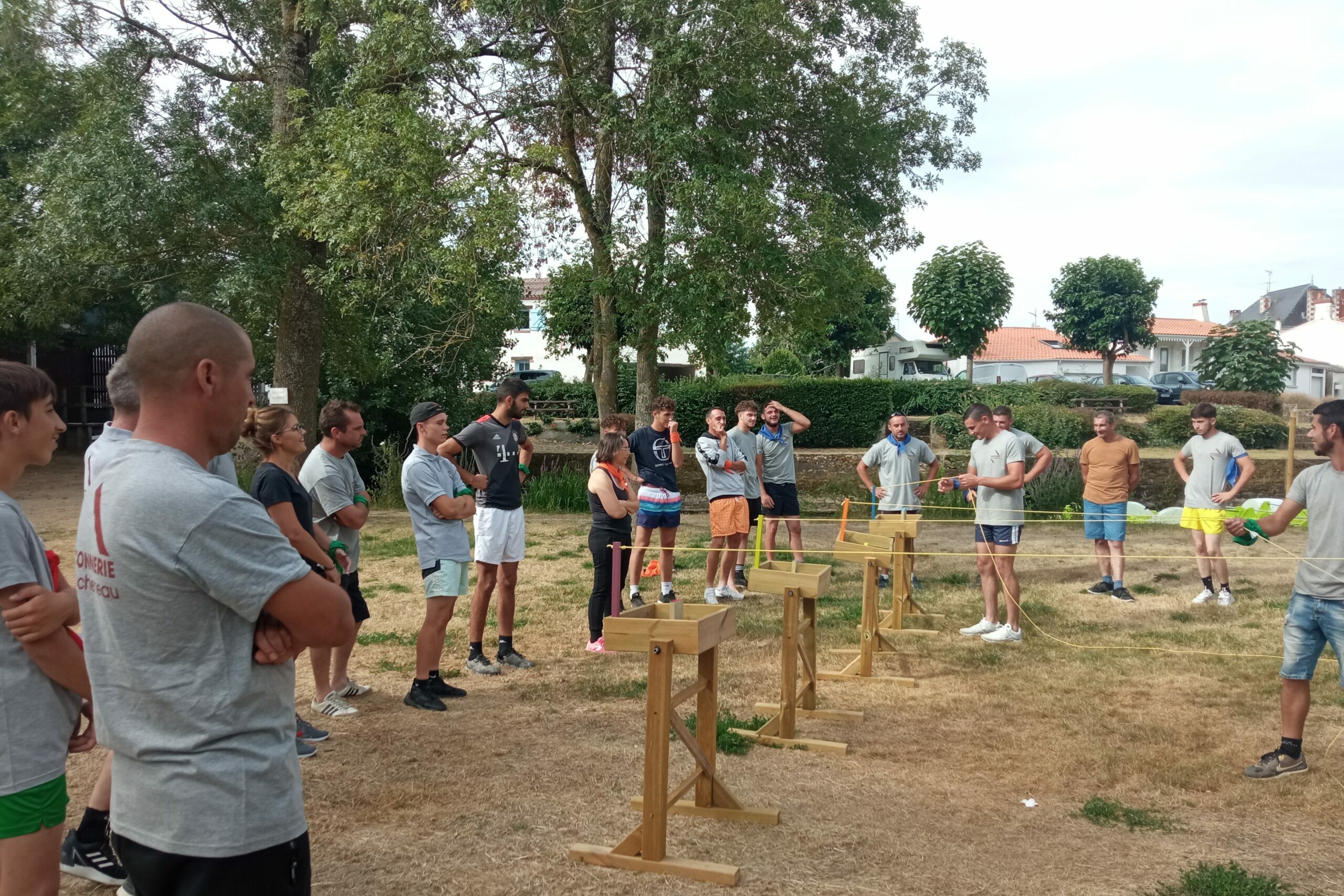 Participants à un team building organisé par Smile Factory